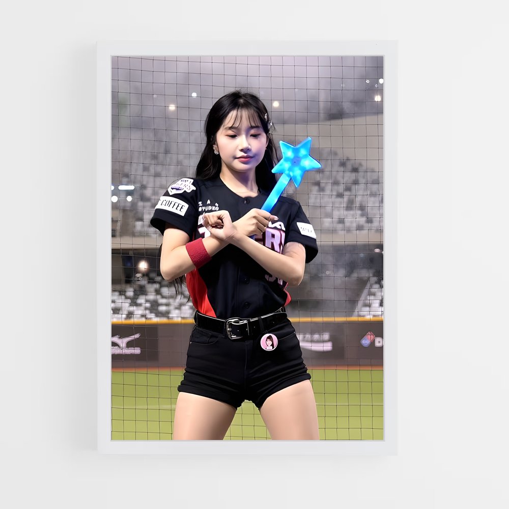 Poster Home Run Queen – affiche Baseball (vue 3)